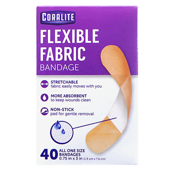 Coralite Flexible Fabric Bandages 40 pack