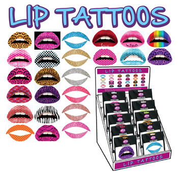 Tattoos 24 Styles 6 Per Style With 144 Pc Rack