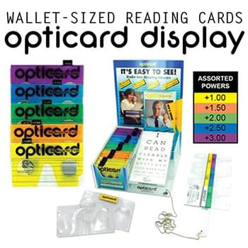 Optic Reader Card 200 Pc Display & Tester