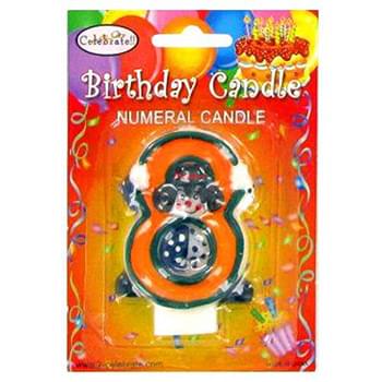 B-Day Cake Candle Clown #8