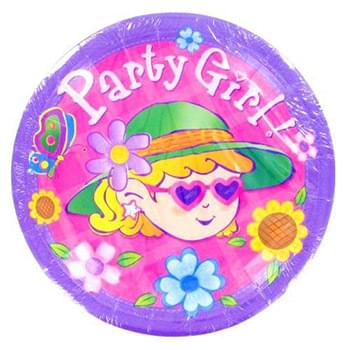 Party Girl Paper Plates