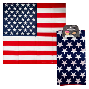 Bandanna USA Flag Design 22x22"