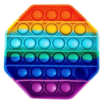 Rainbow Hexagon Shape Popper