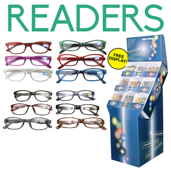 360pc Reading Glasses Display in Assorted Powers