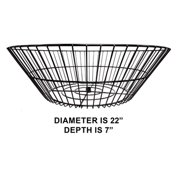 22" Round Basket 14" Diameter 7" Deep