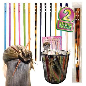 Hair Chopsticks 2 Pack With Studs