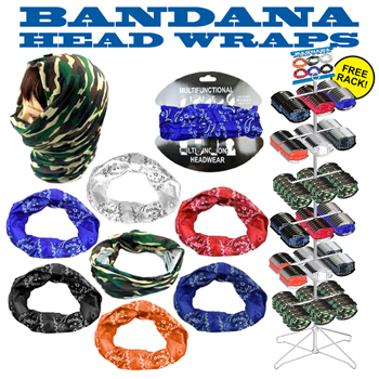 Bandana Wrap 144pc display