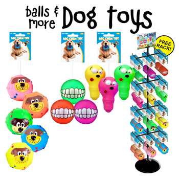 240pc Pet Toy Balls with Display