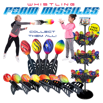 100pc 8.5" Foam Missile with Display