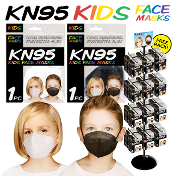 576PC Kid's KN95 Face Mask Display