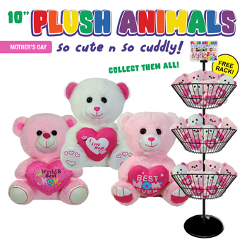 48pc 10" Mother's Day Plush Toy Display