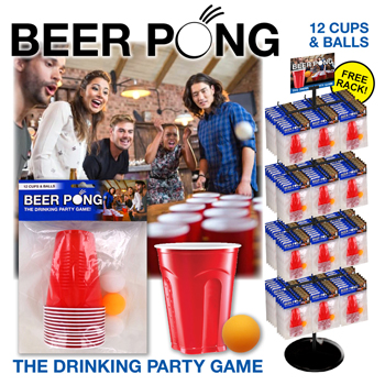 72pc Party Pong Games on Display