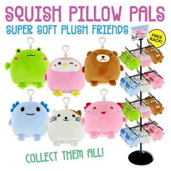 120pc Squish Pillow Pals Display - 5"