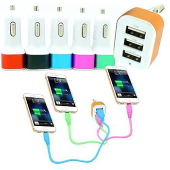 Tripple car charger 3 ports