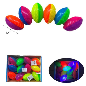 Light Up Foot Ball 4.4" - 6 colors