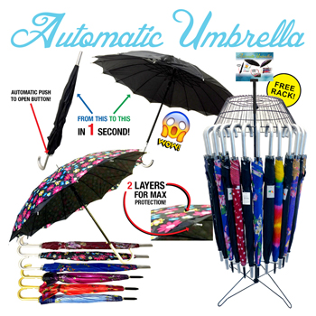 Automatic Umbrella 60 Pc Display