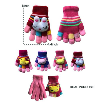 Animal Face Winter Glove - kids sizes