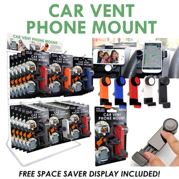 36pc Cell Phone Vent Car Mount Display