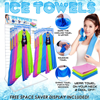 24pc Ice Towel Display