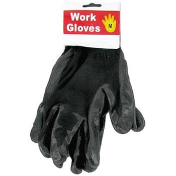 Medium Work Gloves Black Coated