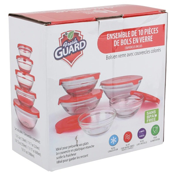 Fresh Guard Glass Container 10 pk