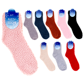 Cozy Fuzzy Socks - 9 assorted colors