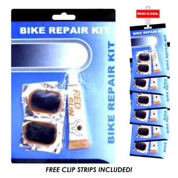 24pc Bike Tube Repair Kit with 2 clip strip