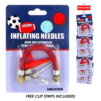 24pc Ball & Bike Air Inflation Kit with 2 clip strips