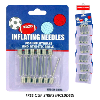 24pc Ball Inflating Needles with 2 clip strips