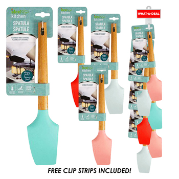 36pcs Ideal Kitchen Silicone Spatula with 3 clip strips