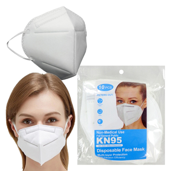 10 pack White KN95 Face Masks