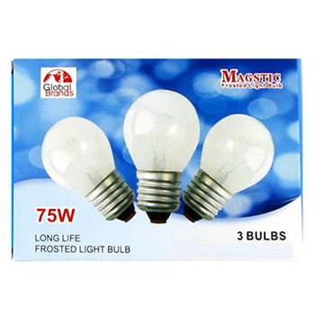 3 Pc Soft White Light Bulbs 75 Watt
