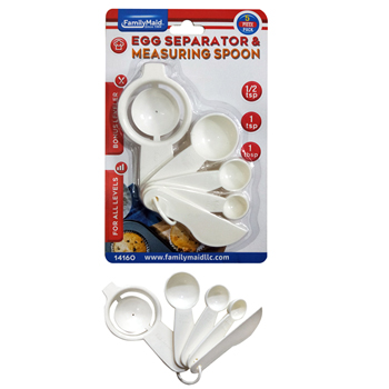 Egg Separator and 5pc Measuring Spoon