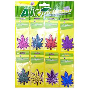 Air fresheners 8 assorted leaf designs and scents