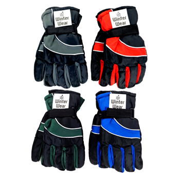Men's Ski Gloves. 4 assorted colors