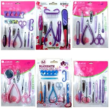Manicure & Pedicure sets - 6 assorted styles