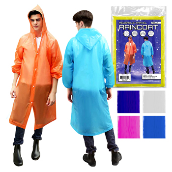 Adult Raincoat Poncho - 5 colors
