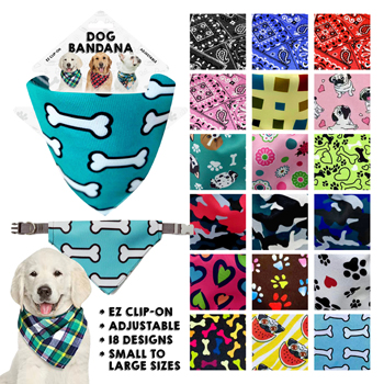 Dog Bandanas 18 styles 16 each design