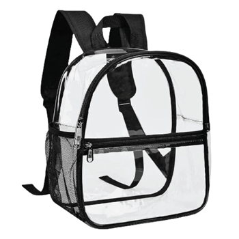 Clear Backpack with Straps 9"x7.5"x2.4"
