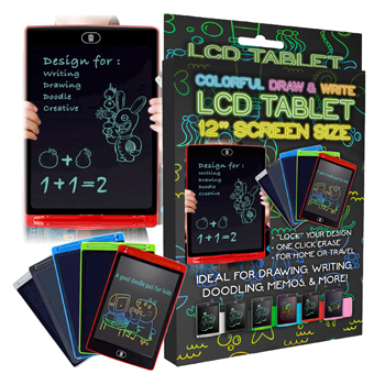 12" LCD Writing Tablet 4 colors