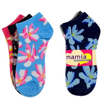 3 pack Flower Socks 9-11
