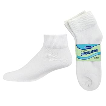 3 Pack White Diabetic Socks 9-11
