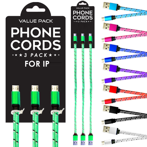 ''3 Pack 36'''' Iphone Charge Cables''