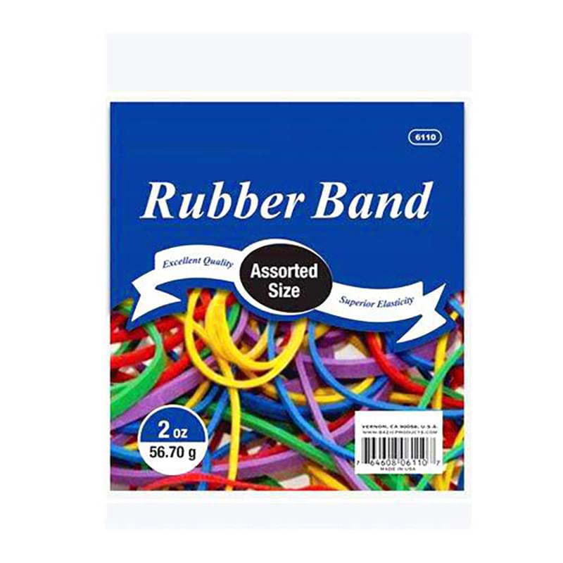 RUBBER BANDS Assorted Sizes 2 oz.