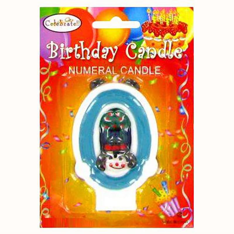 B-Day Cake CANDLE Clown #0
