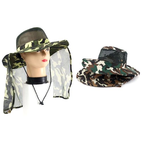 Camo Floppy Style HATs With Neck Flap