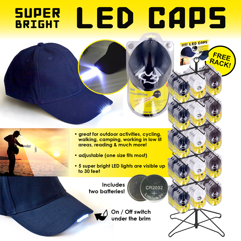 72pc Super Bright LED CAP display