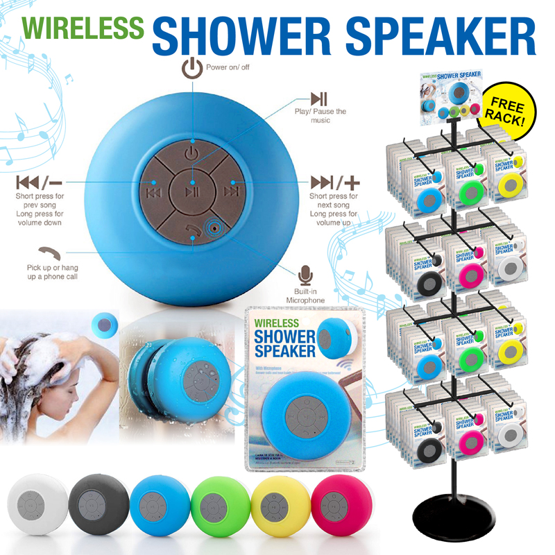 72pc wireless shower SPEAKER display
