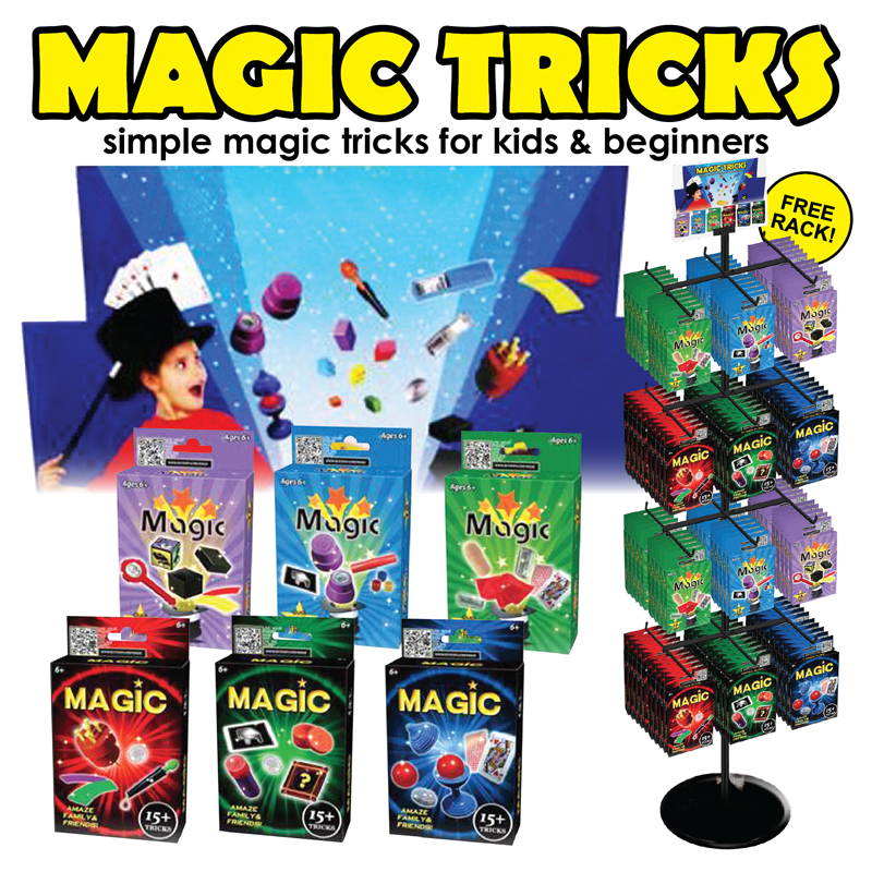 144pc Magic Trick GAMEs with Display
