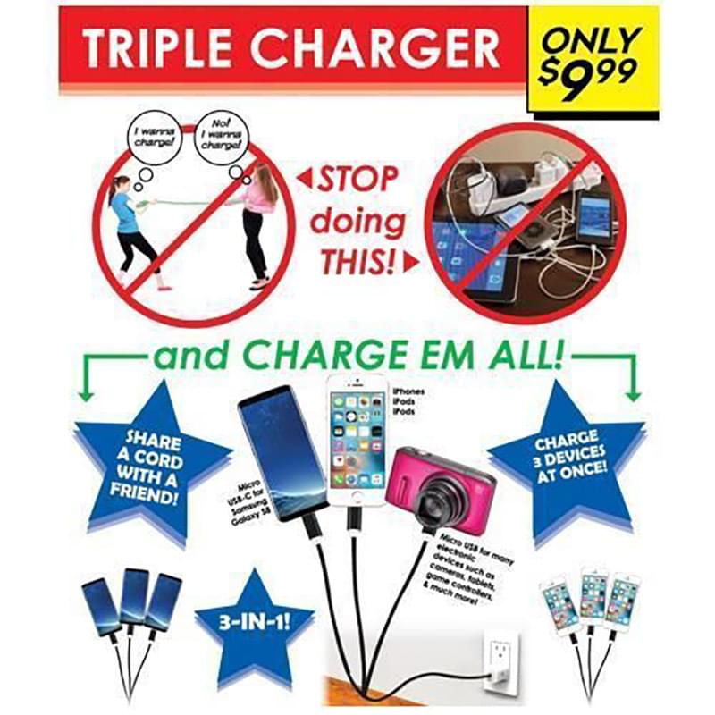 Top SIGN For Triple Charger 12X14Foam